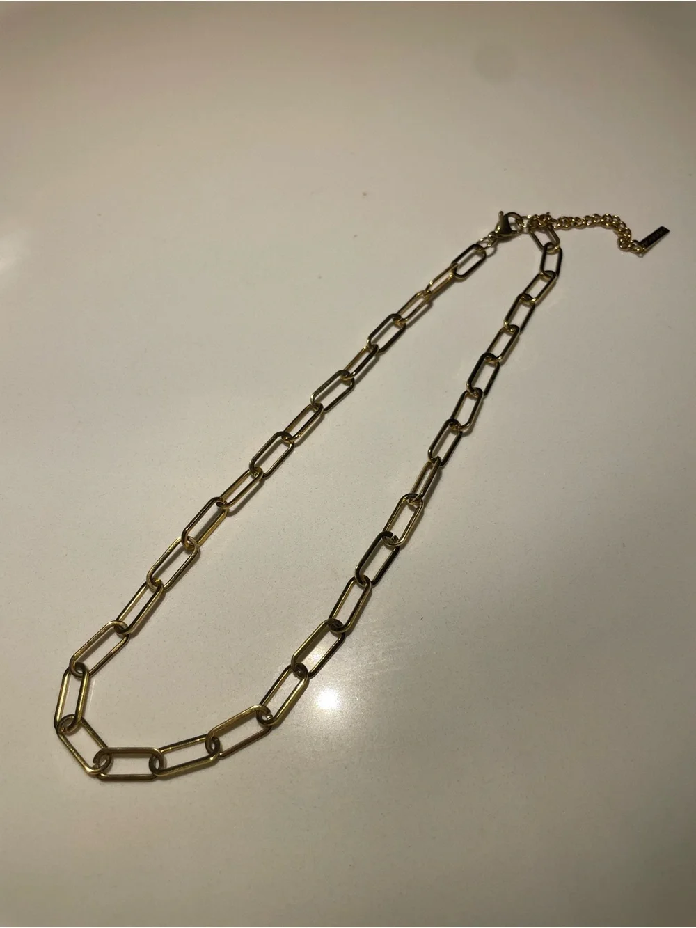 Hey Harper Gold Paperclip Link Necklace - Picture 3 of 3